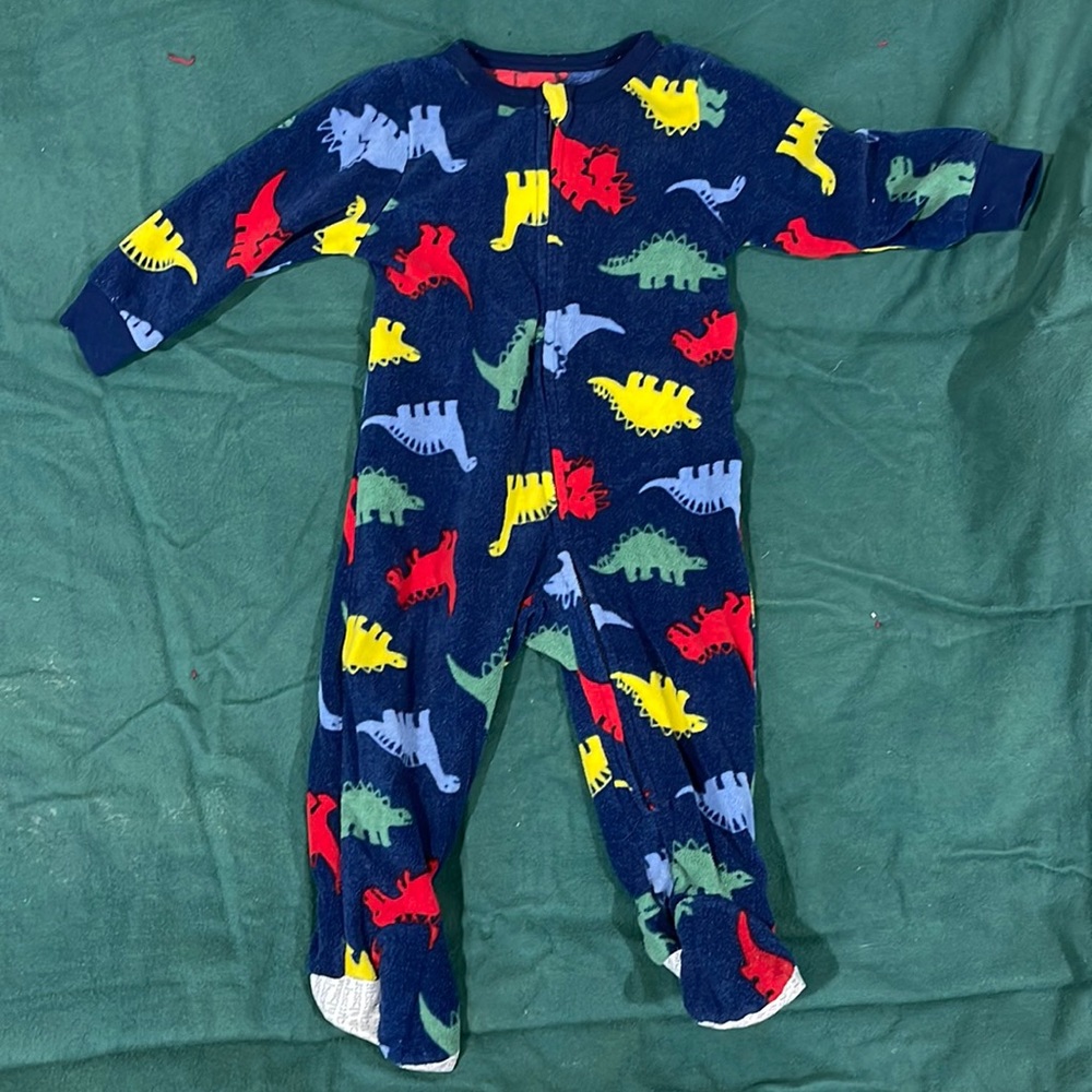 Fleece Footie pajamas. 12 months. Carters.
